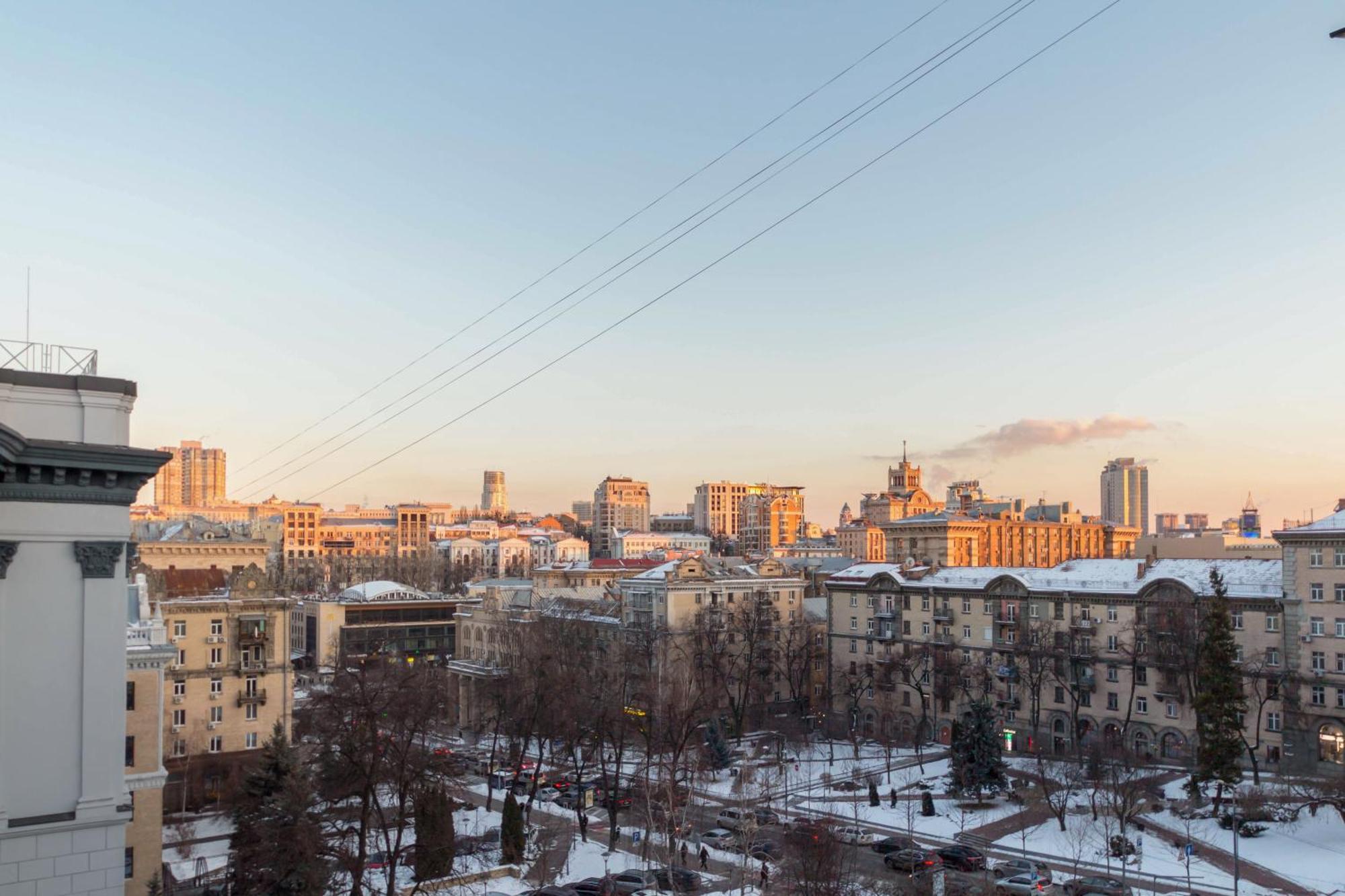 Central Apartments Maidan Area Kiev Luaran gambar